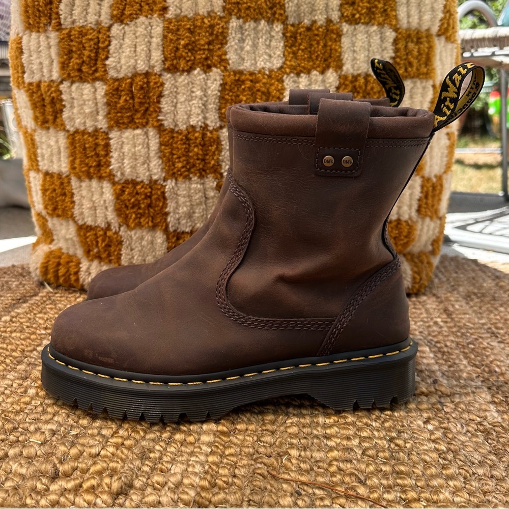 Dr. Martens Brown Leather Chelsea Pull-On Boots | Anistone Lo - Picture 5 of 7